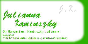 julianna kaminszky business card